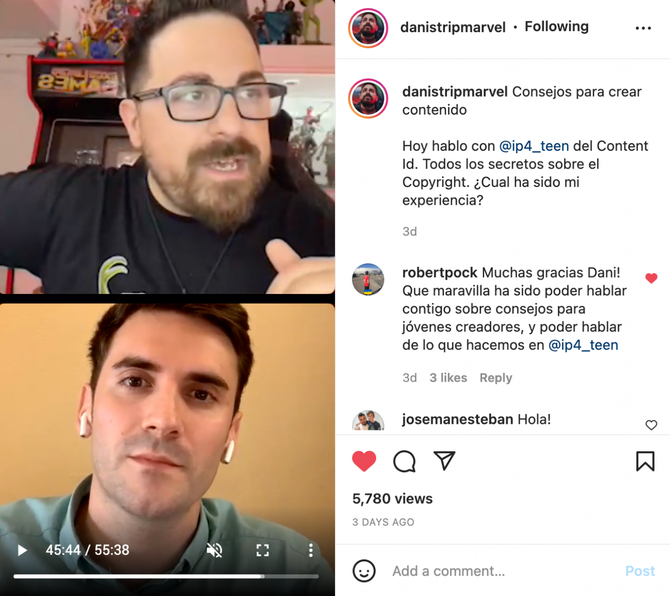 Video 1 - Consejos de Strip Marvel para crear contenido en YouTube